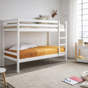 Litera de pino modelo Premium con diseño nórdico para dormitorio infantil