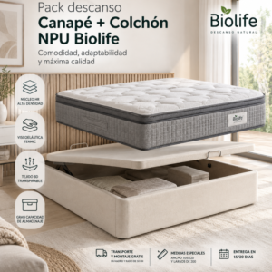Canapé y colchón NPU Biolife