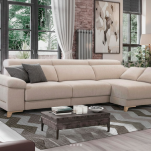Sofá chaiselongue Odiseo moderno de Quality, diseño moderno y confortable, fabricado en España y personalizable para cualquier salón.