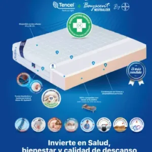 Colchones en Fuenlabrada. Colchón alta gama ViscoBayscent de Plus Salute