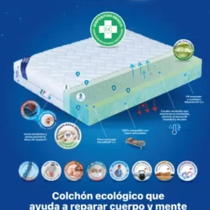 Colchón Full-Moon Plus Salute de gran adaptabilidad para un descanso saludable.