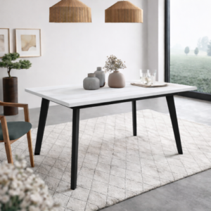 Mesa extensible M810 moderna para salón comedor diseño nórdico