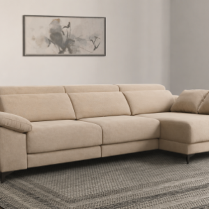 Sofá chaiselongue Selene de Quality moderno con arcón