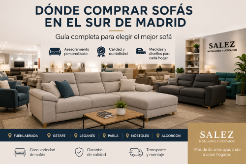 Sofás en el sur de Madrid con guía para elegir un sofá cómodo, resistente y de calidad para cualquier hogar